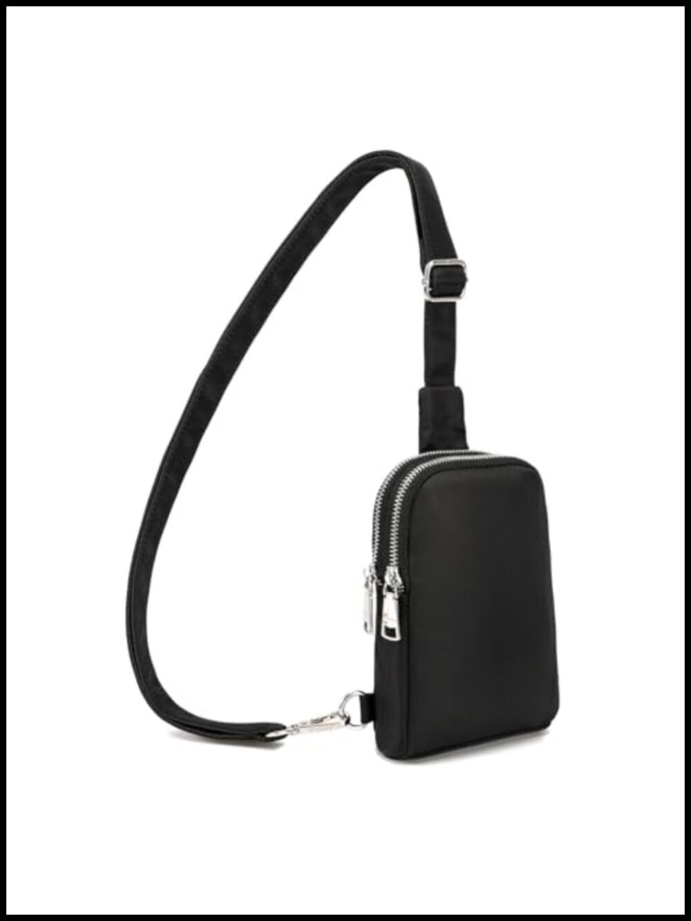 Nylon Crossbody Sling Bag Small Hands-Free Fanny Pack